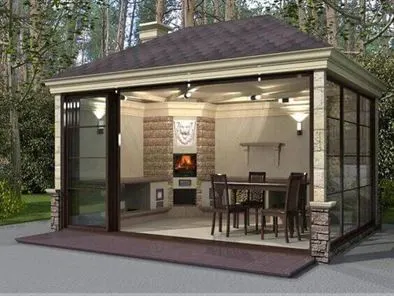 садовые беседки из дерева купить